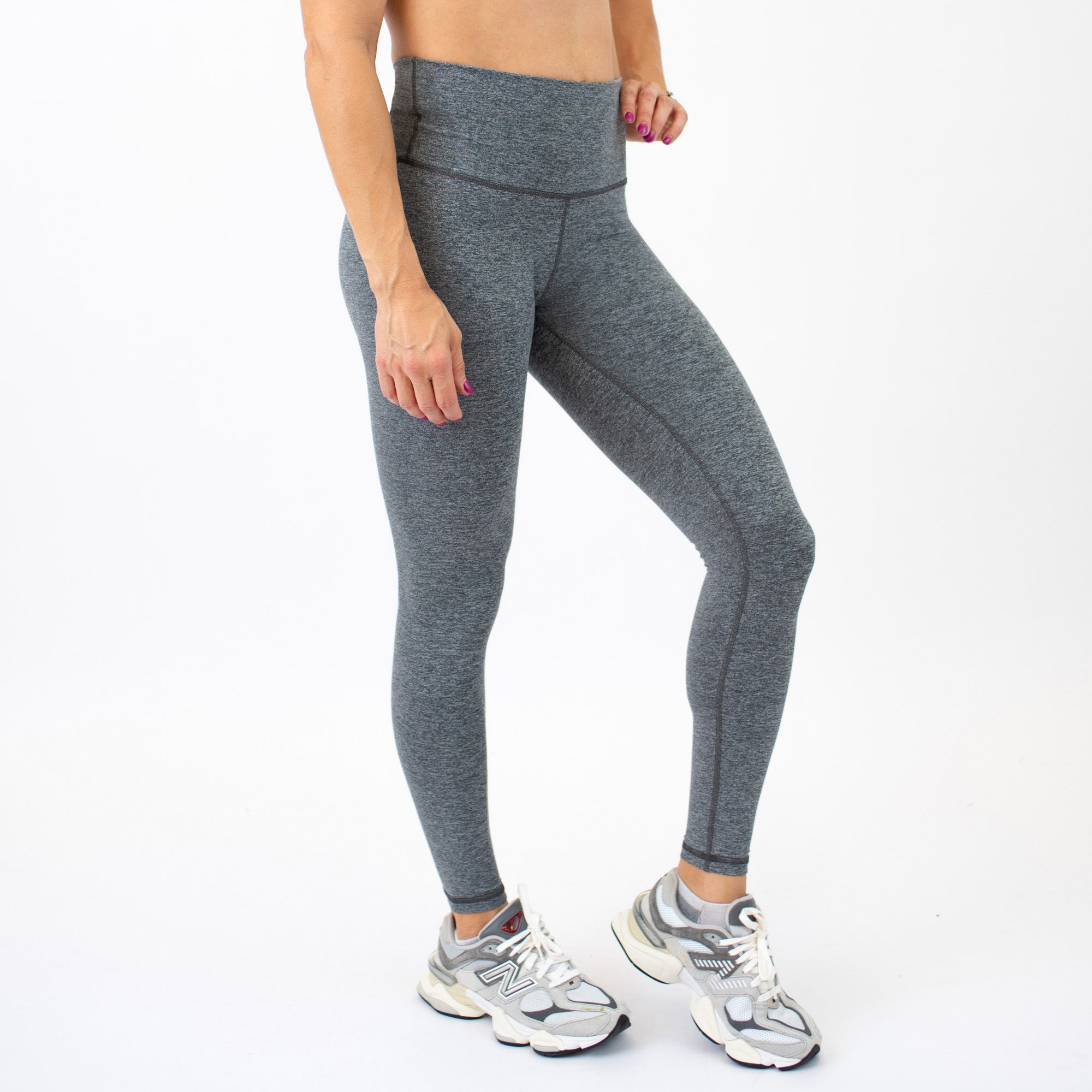Heather Asphalt High Rise Workout Leggings