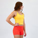 Daffodil Switch Up Crop Tank - Fitted