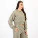 Affinity Crop Crewneck Sweatshirt - Silver Sage -4