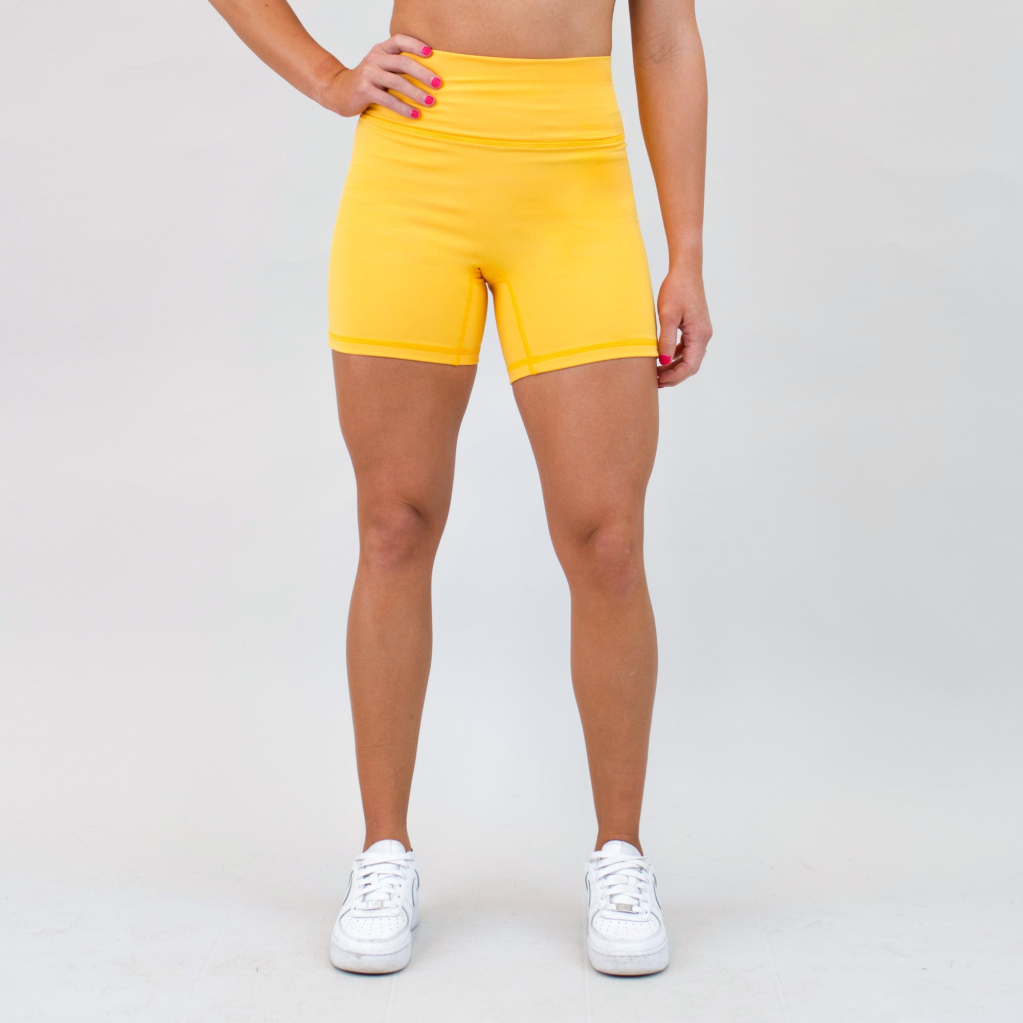 Daffodil High Rise Spandex Shorts