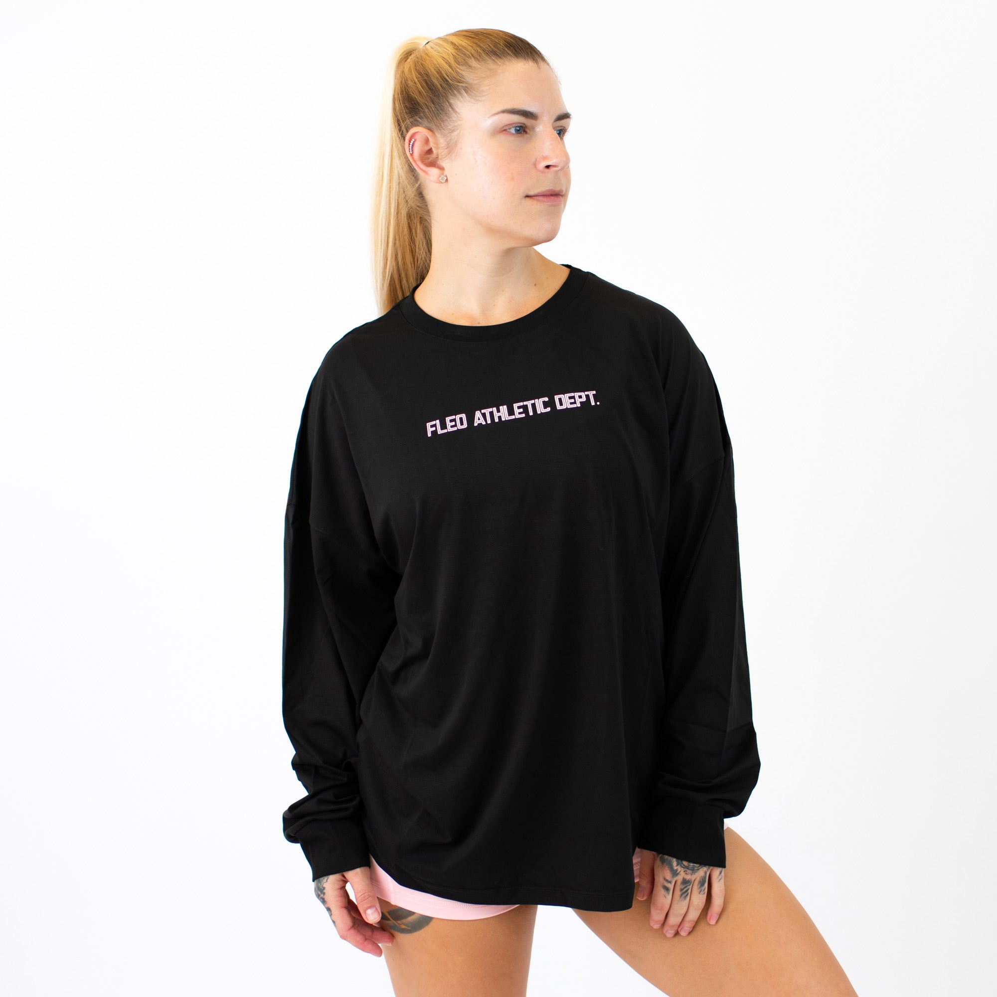 Affinity Oversized Long Sleeve T - Black FLEO Athletic Dept
