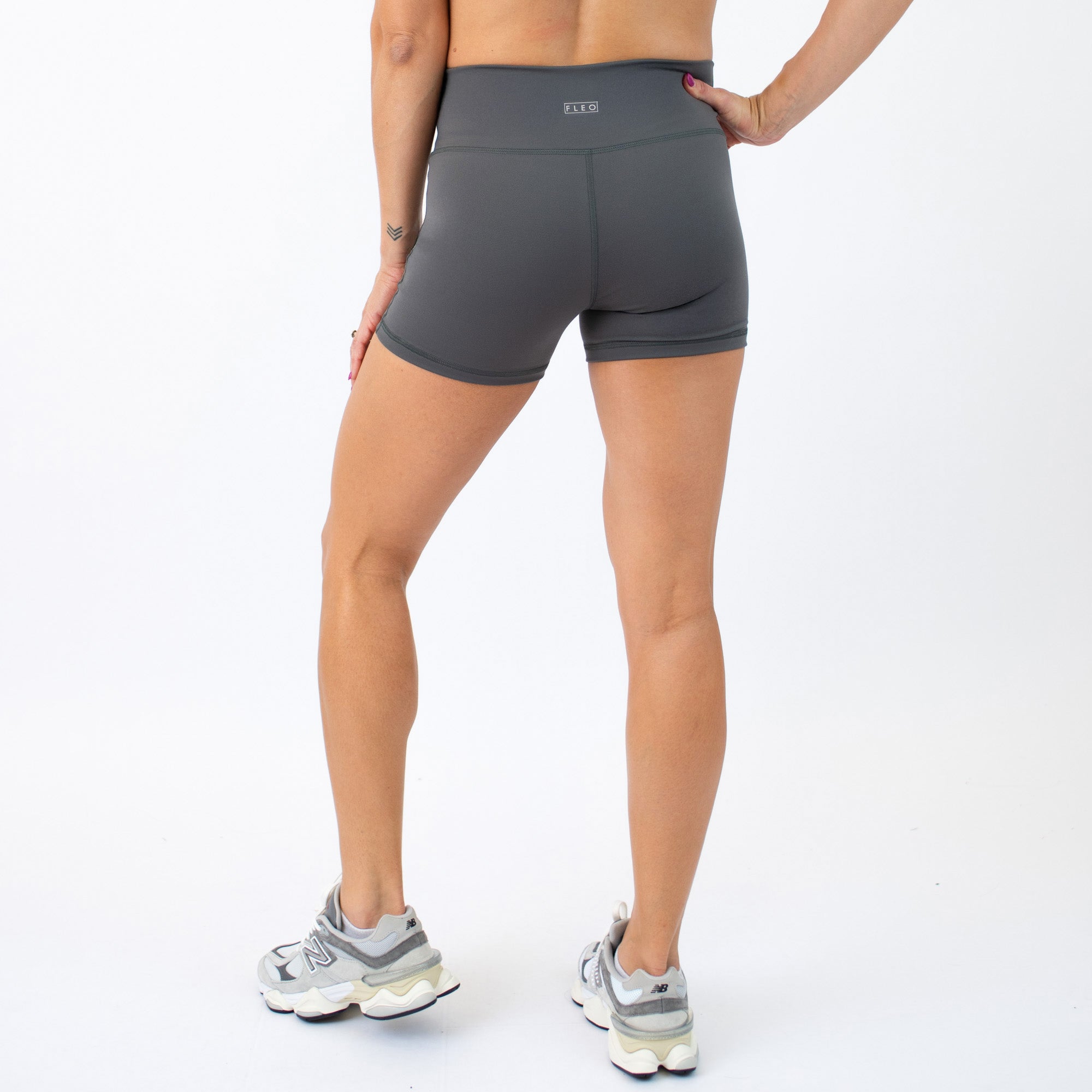 Shadow No Front Seam High Rise Spandex Shorts