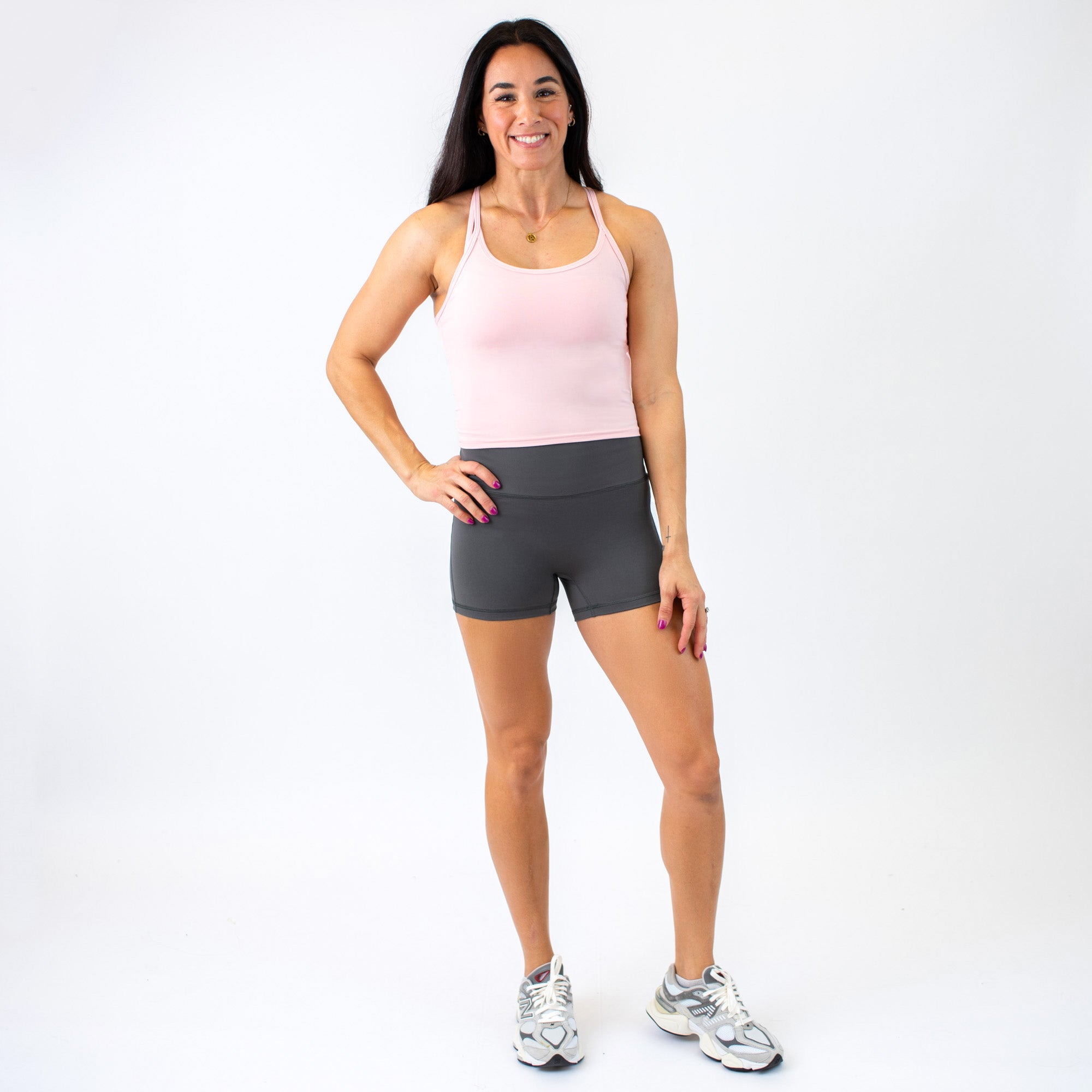 Strawberry Cream Switch Up Crop Tank - Fitted