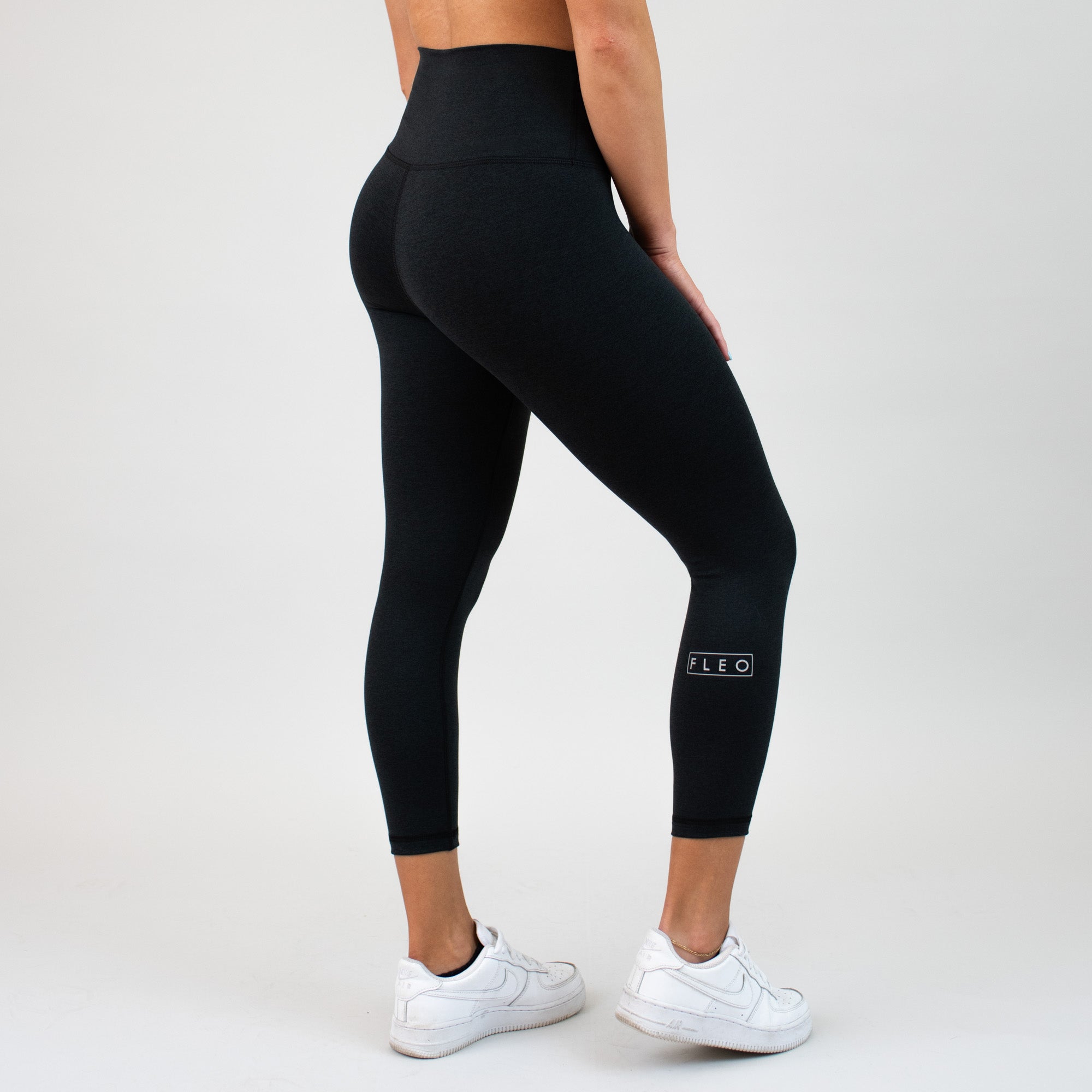 Heather Black Crop Legging 21" - El Toro