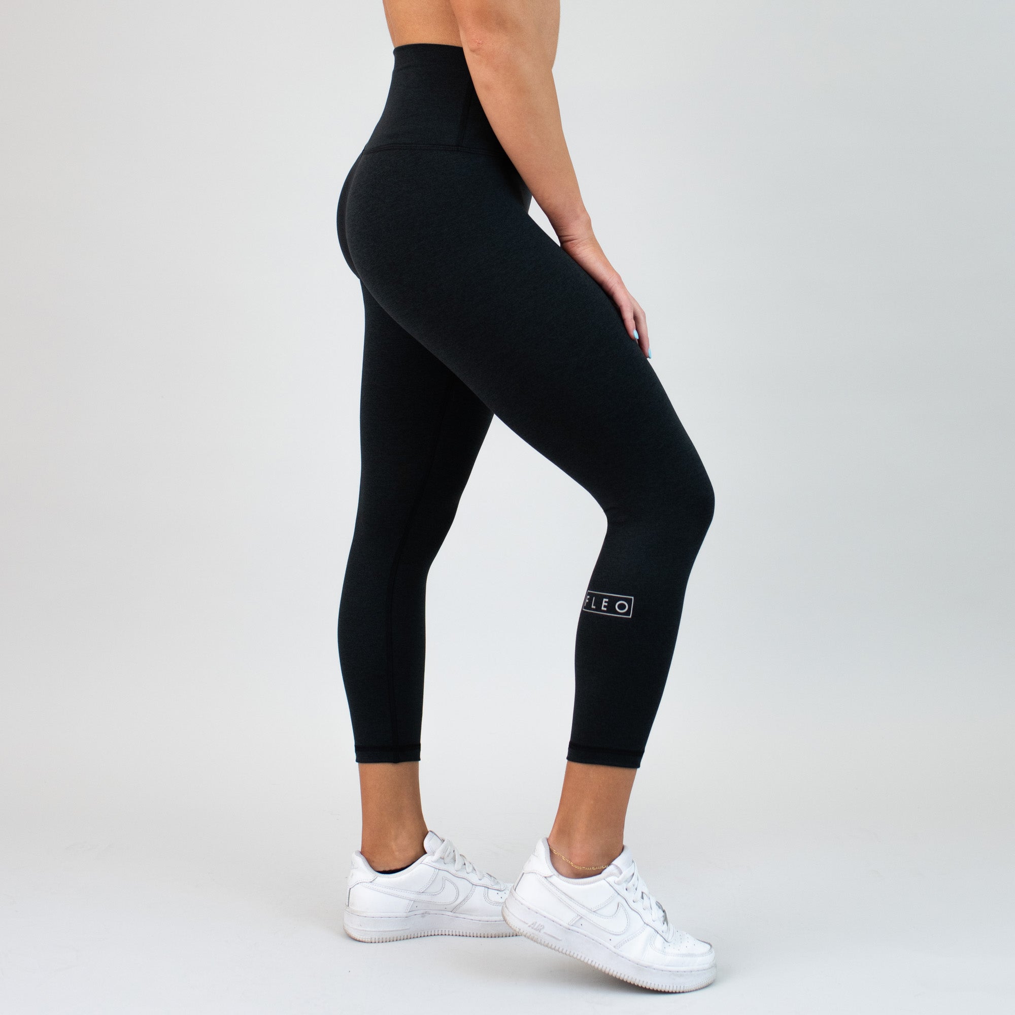 Heather Black Crop Legging 21" - El Toro