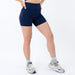Classic Navy High Rise Spandex Shorts