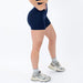 Classic Navy High Rise Spandex Shorts