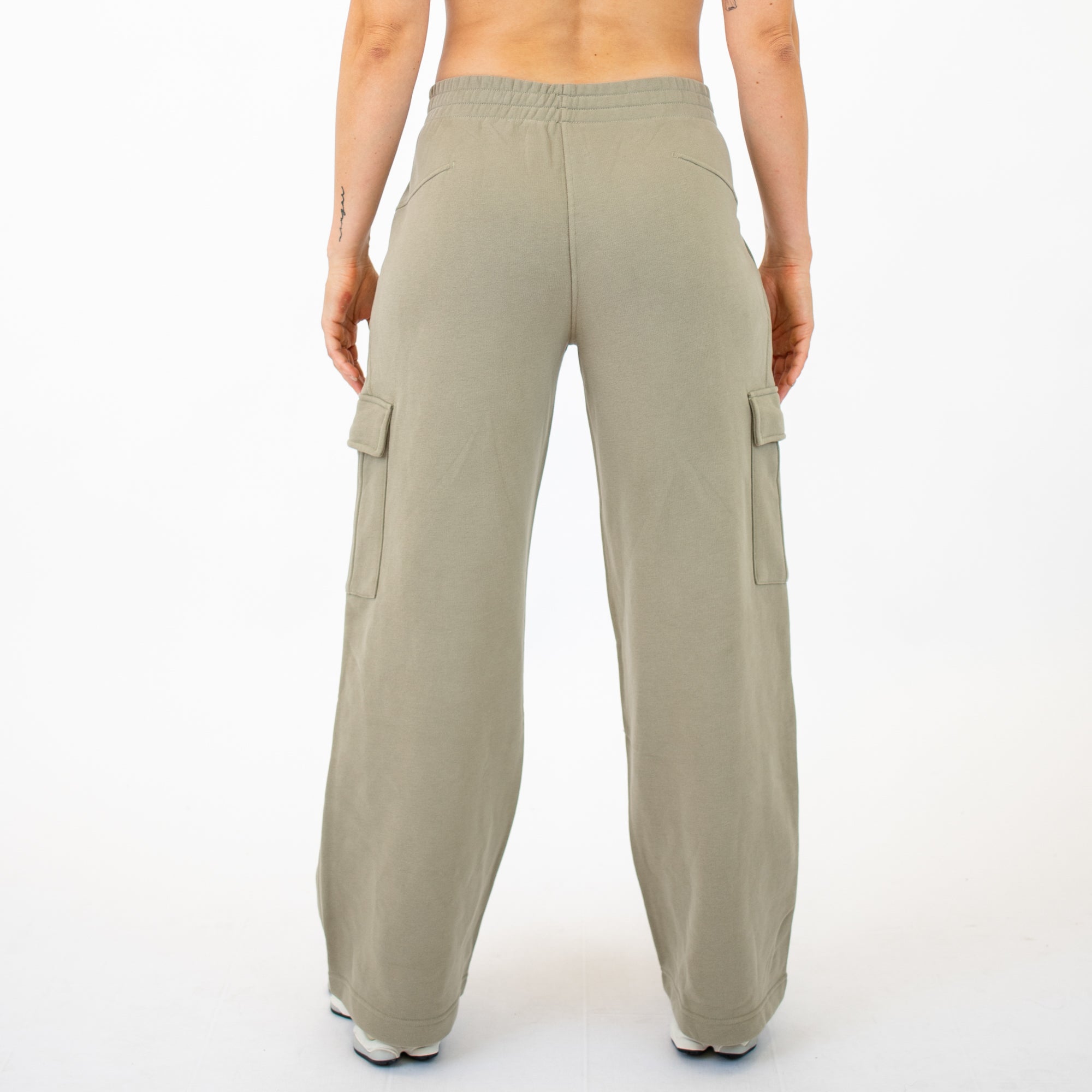 Cargo Wide Leg Sweatpant - Silver Sage -7