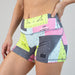 Acid Bandana Mid Rise Contour Training Shorts For Women