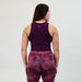 Plum Tempo Crop Tank - Fitted