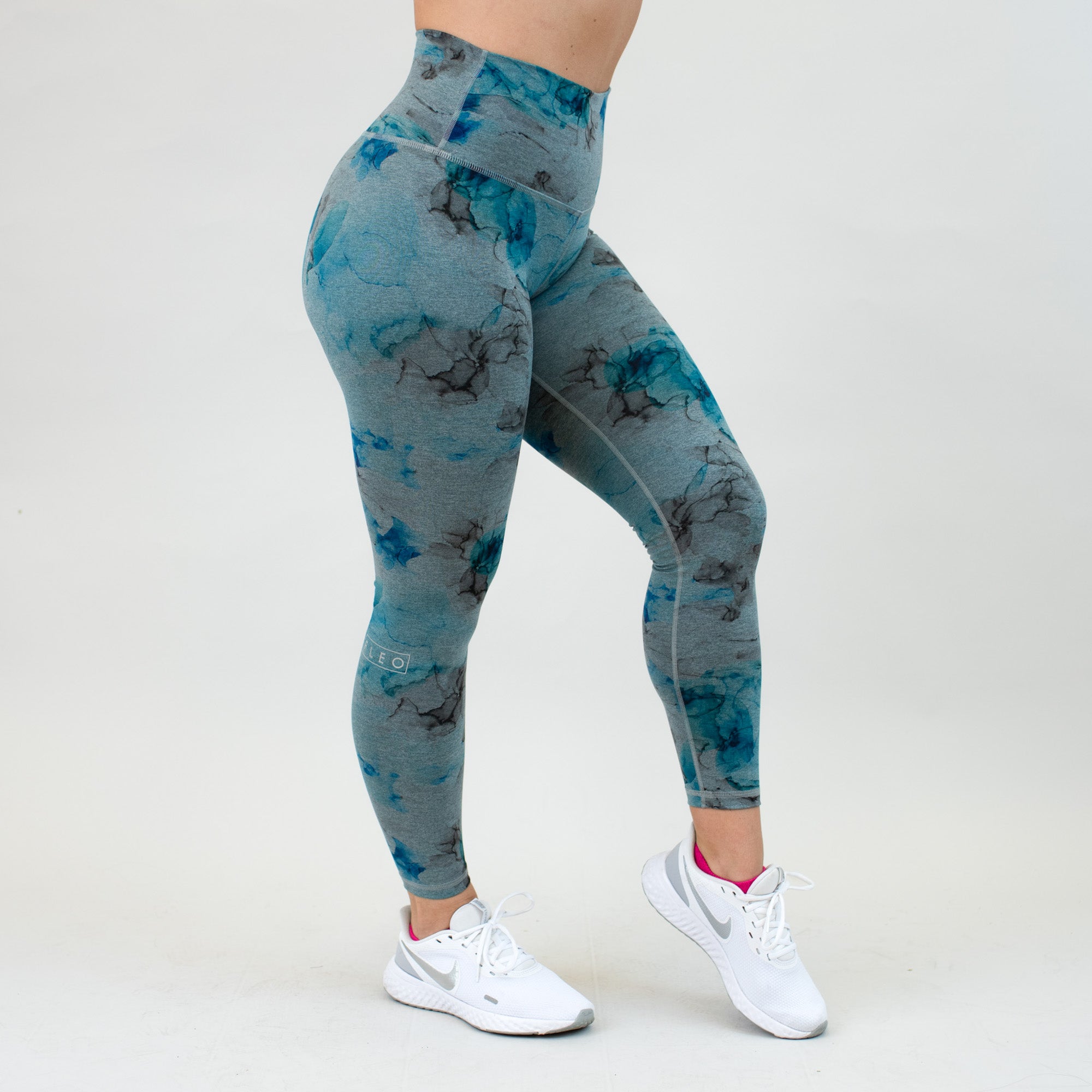 Heather Gray and Blue Legging 7/8 25" - El Toro