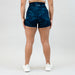 Heather Sailor Blue Camo High Rise Spandex Shorts