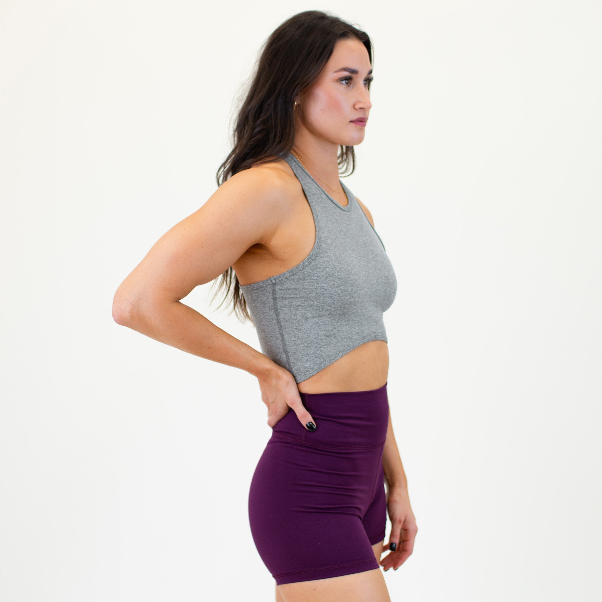 Curve Crop Tank - Fitted