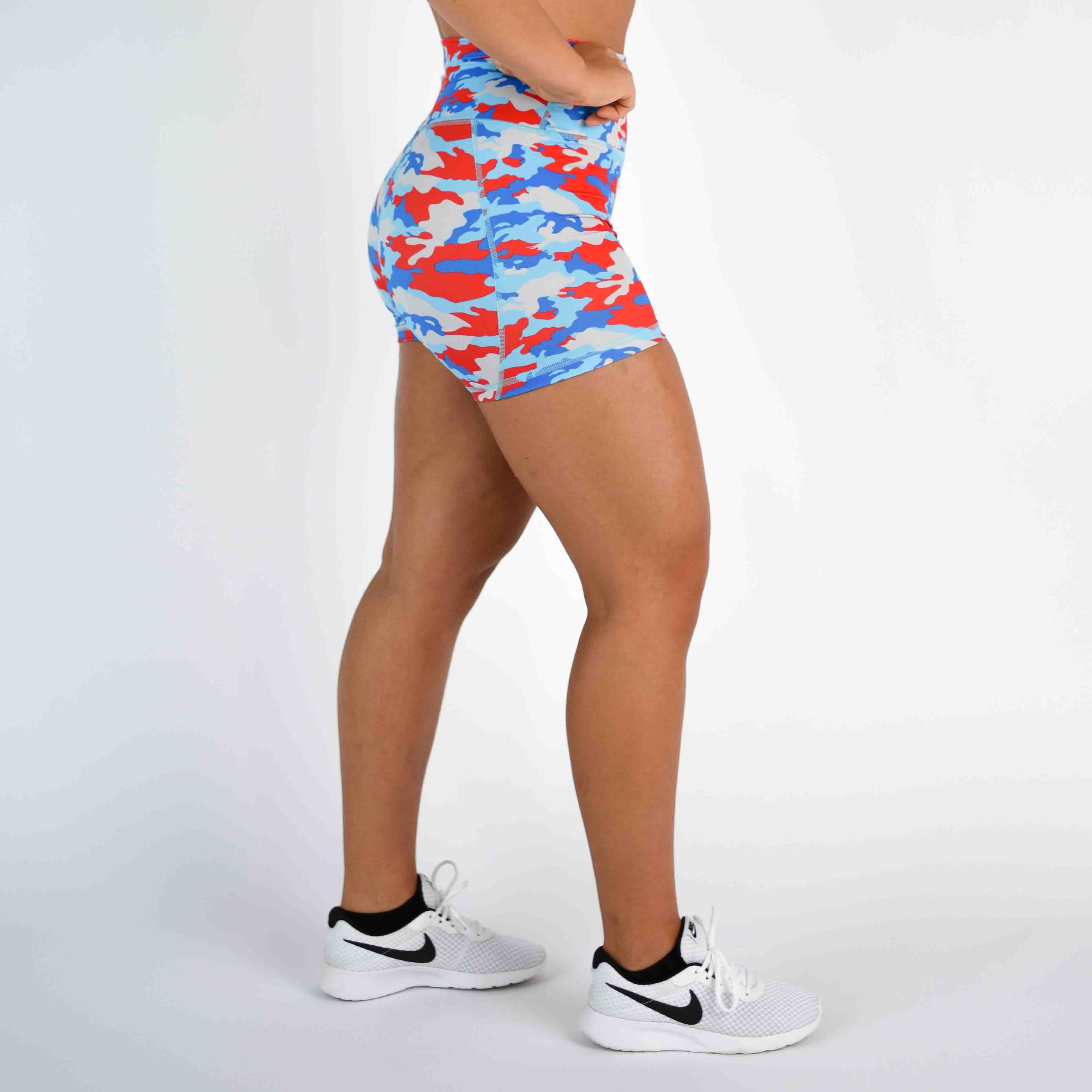 Vivid Americamo High Rise Spandex Shorts