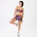 X Back Sports Bra - Chloe in Hot Miami