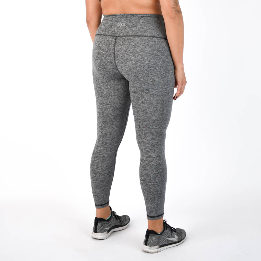 Heather Gray Super High Leggings - Bounce Fabric