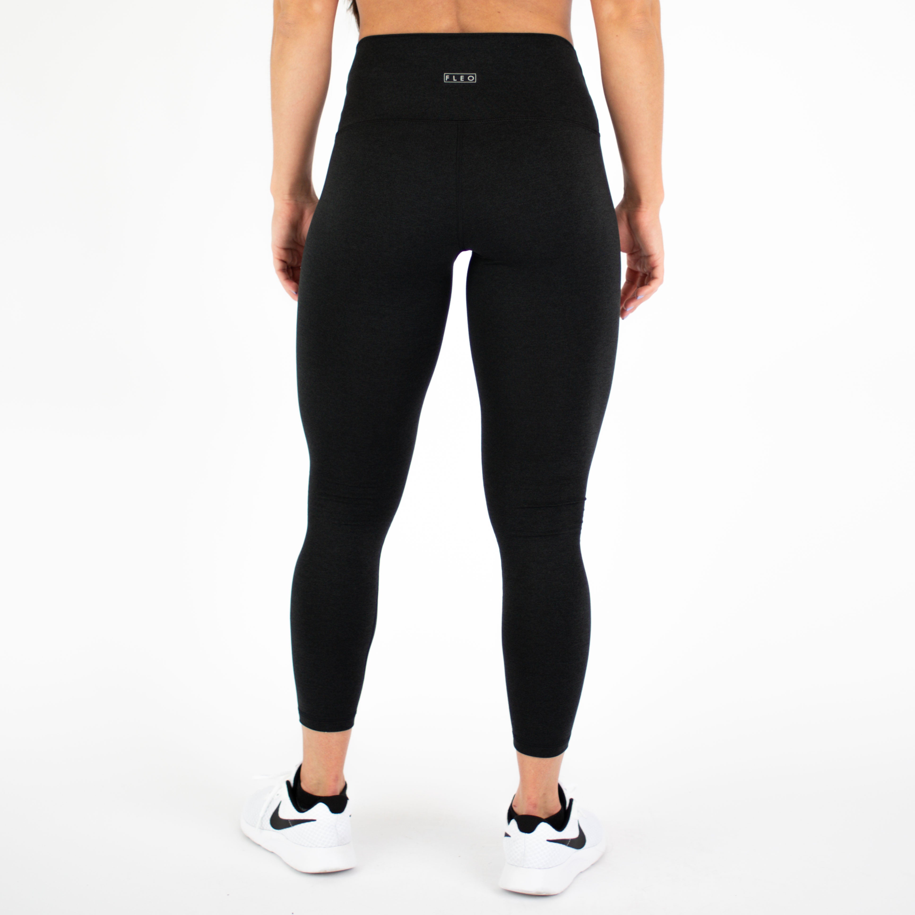 Heather Black Minimal Logo Legging 7/8 25" - El Toro