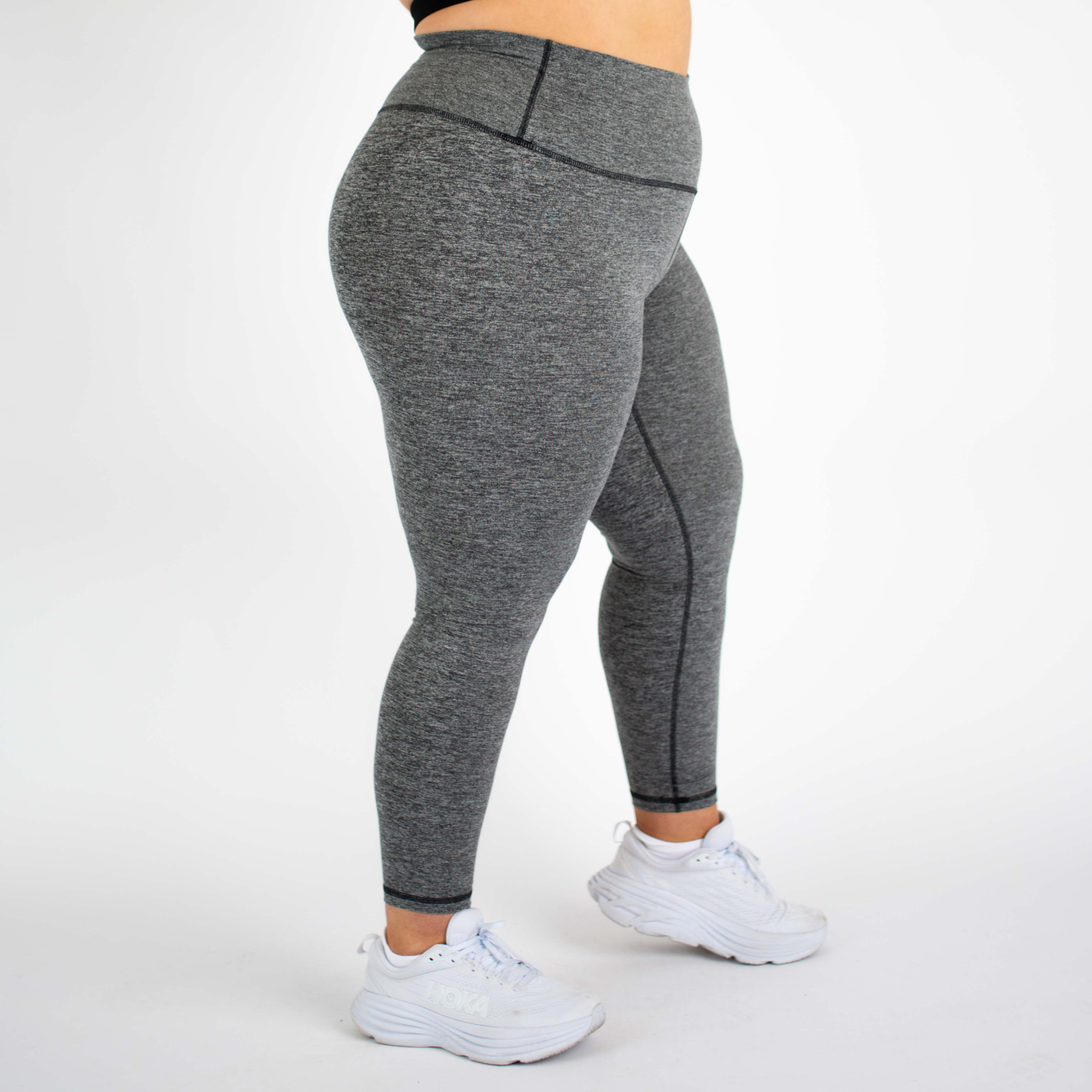 Heather Gray Minimal Logo Legging 7/8 25" - El Toro