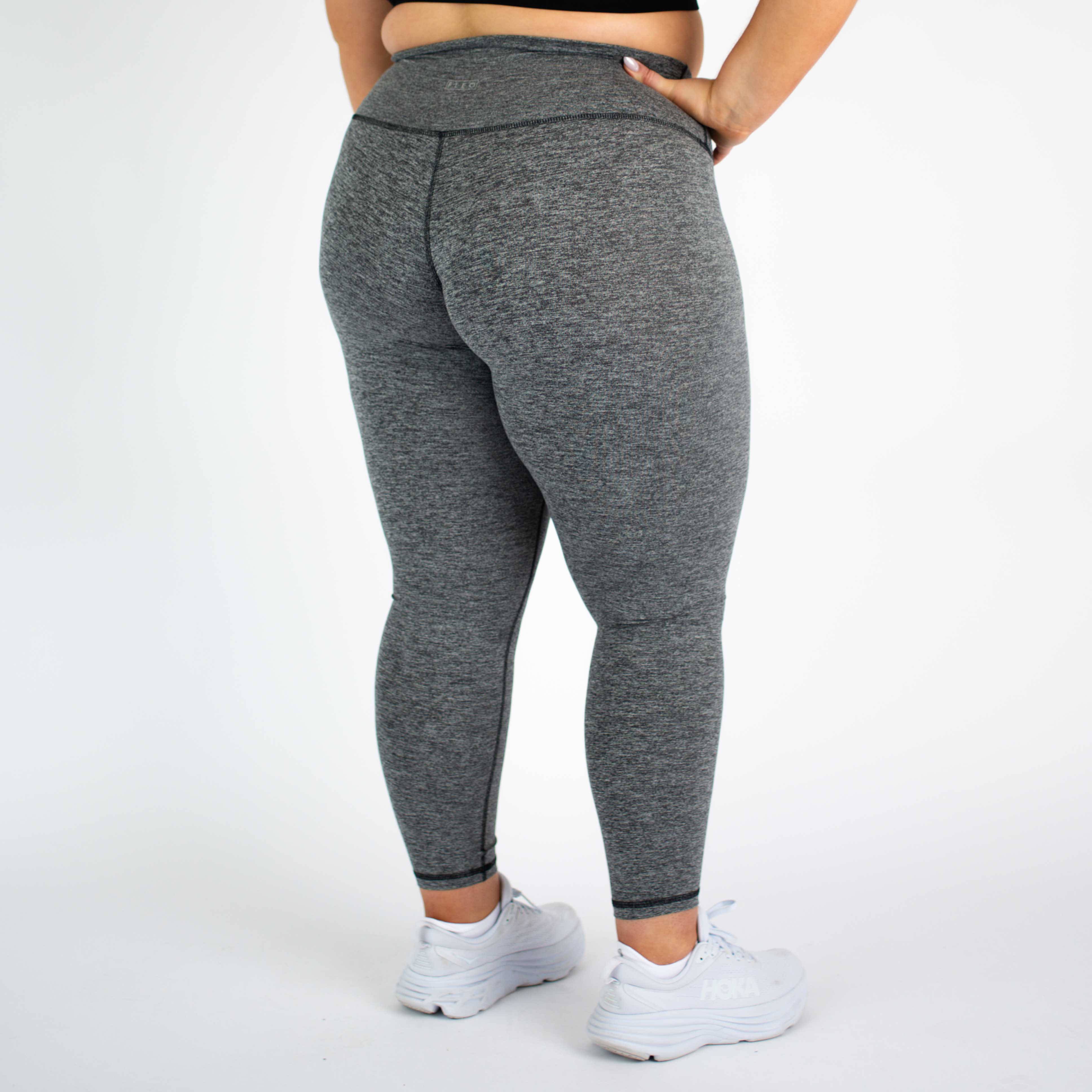 Heather Gray Minimal Logo Legging 7/8 25" - El Toro