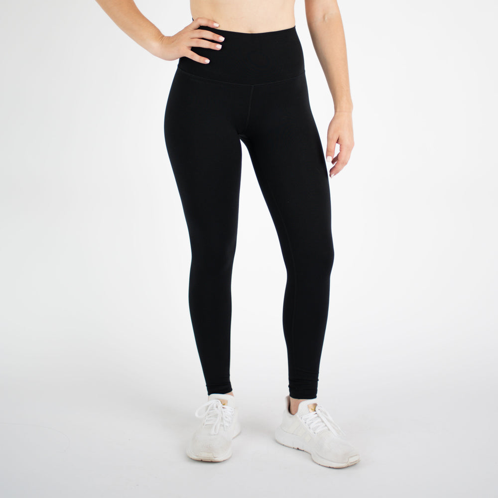 Black Minimal Logo Legging 7/8 25" - El Toro