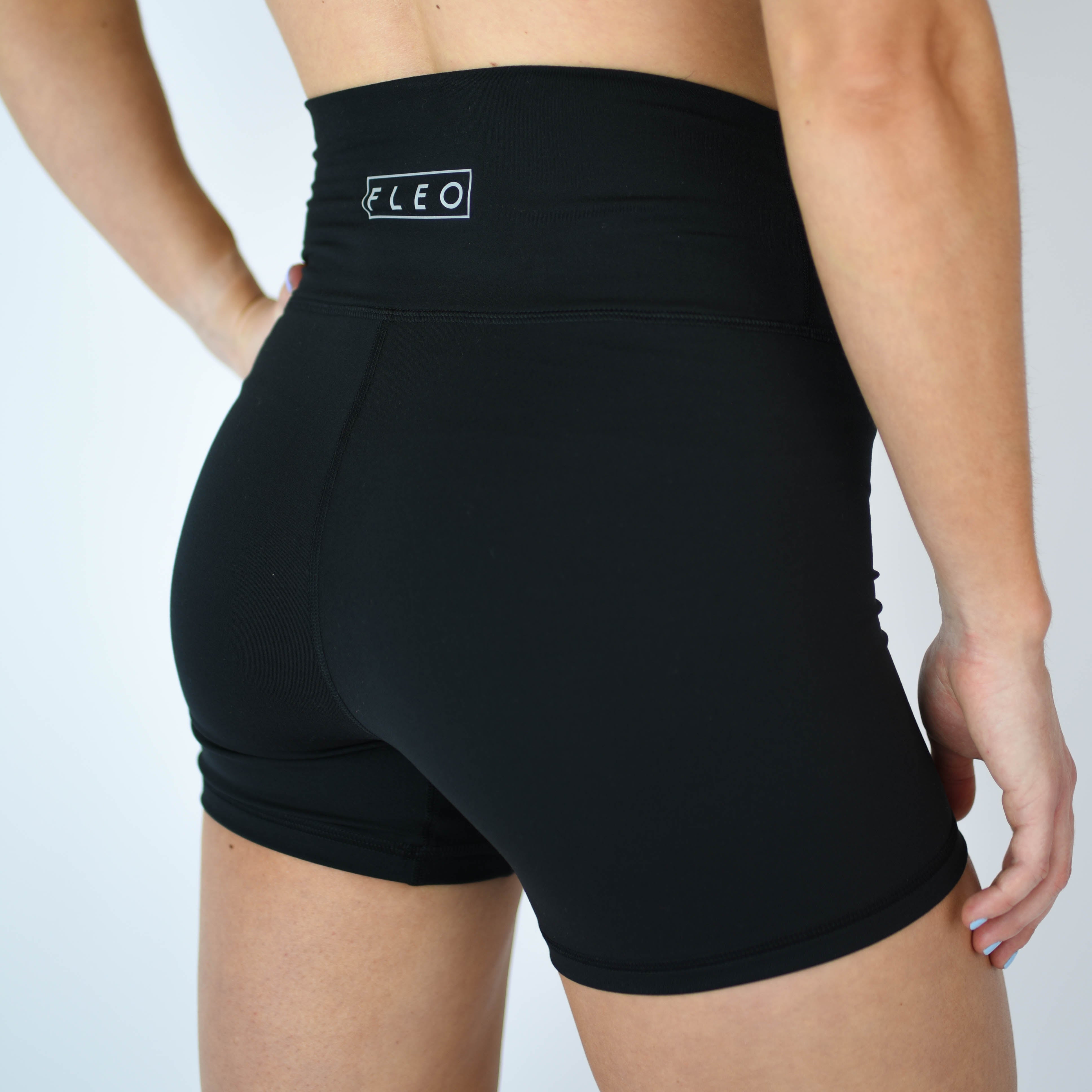 Black 4 Inch Inseam Gym Shorts