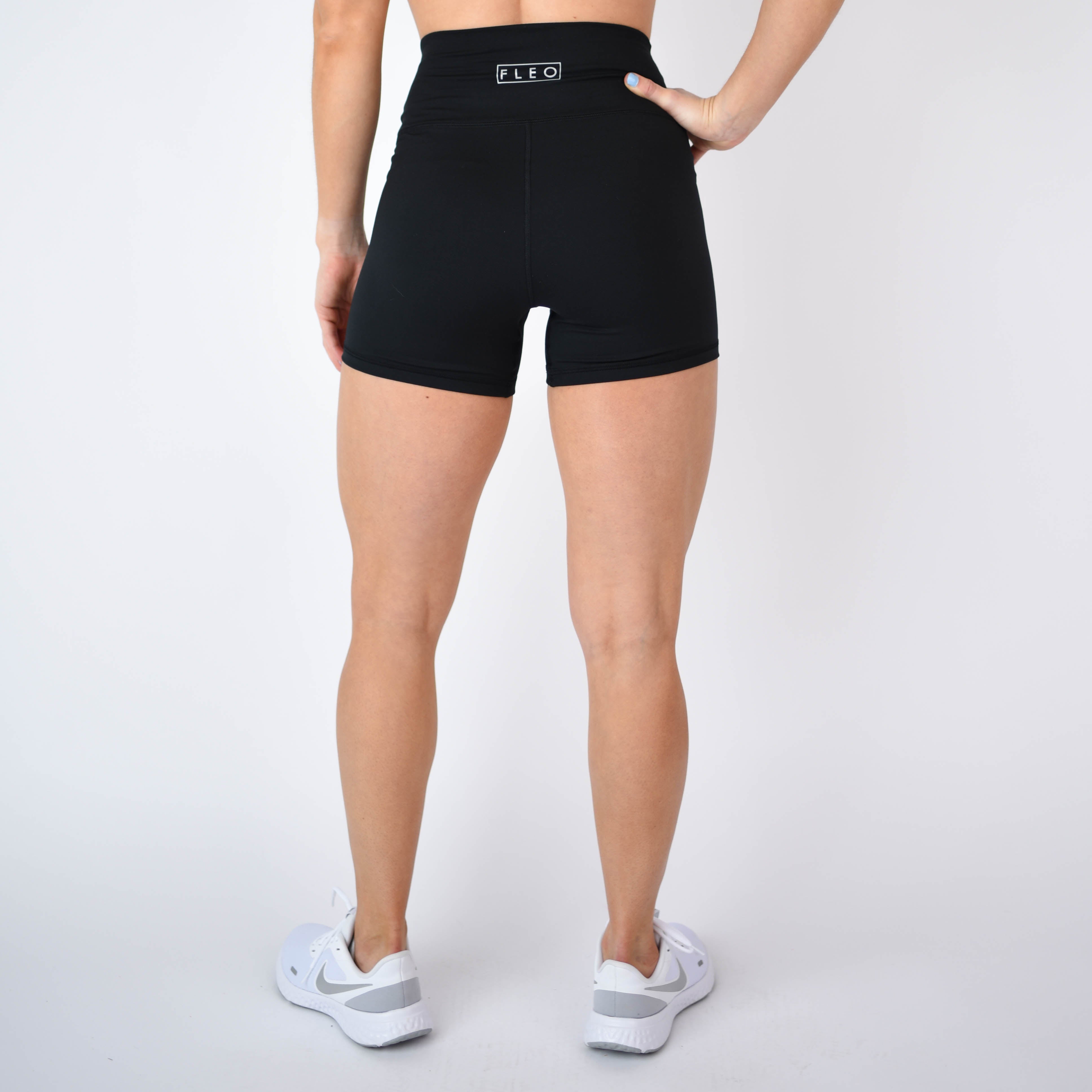 Black 4 Inch Inseam Gym Shorts