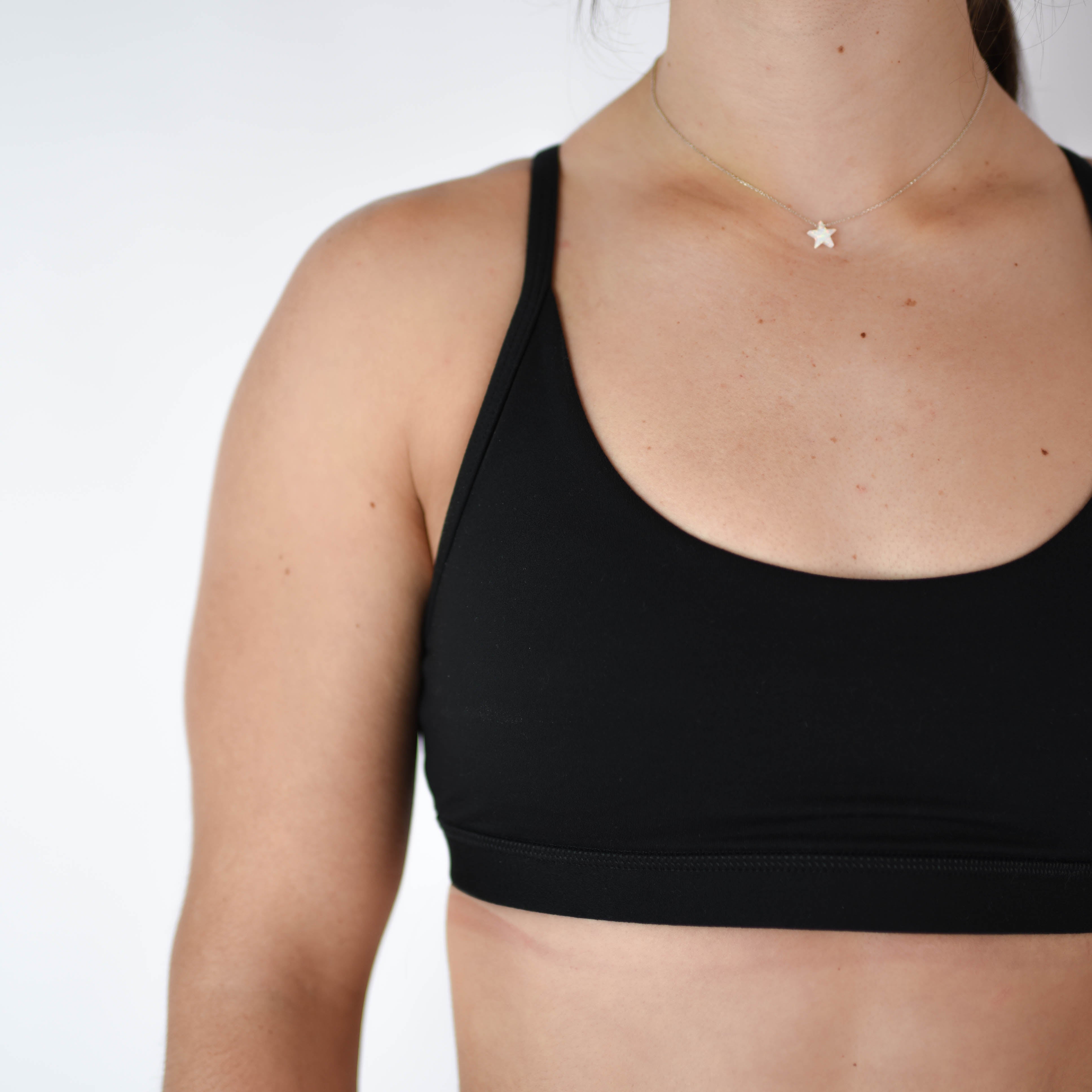 Black Racerback Sports Bra - Cami