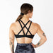 Black Scoop Neck Sports Bra - Isla