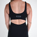 Women's Black Open Back Bodysuit