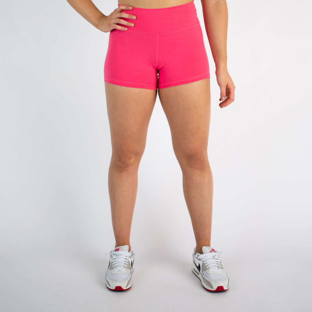 Heather Camellia High Rise Spandex Shorts