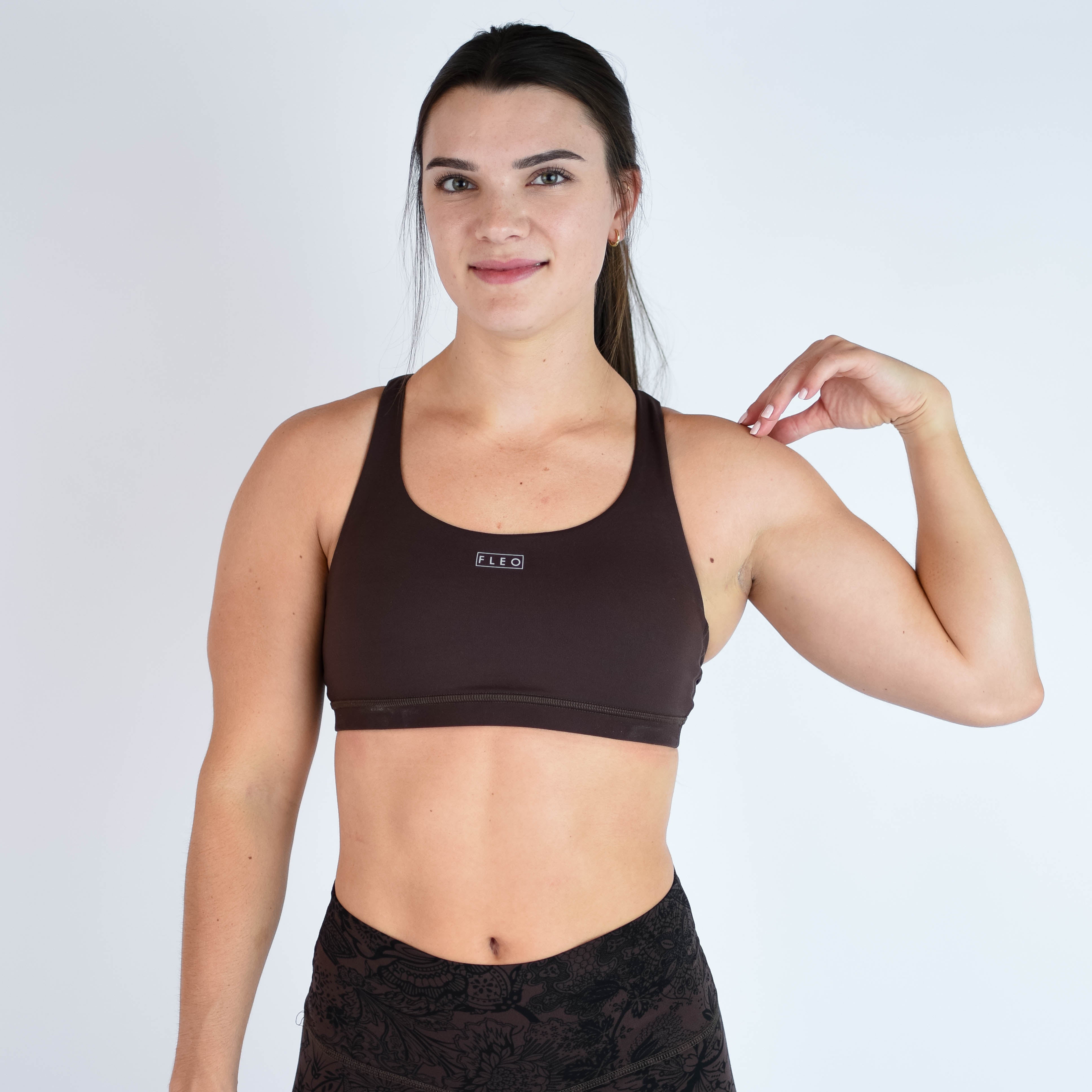 Chocolate Sports Bra - Isla 