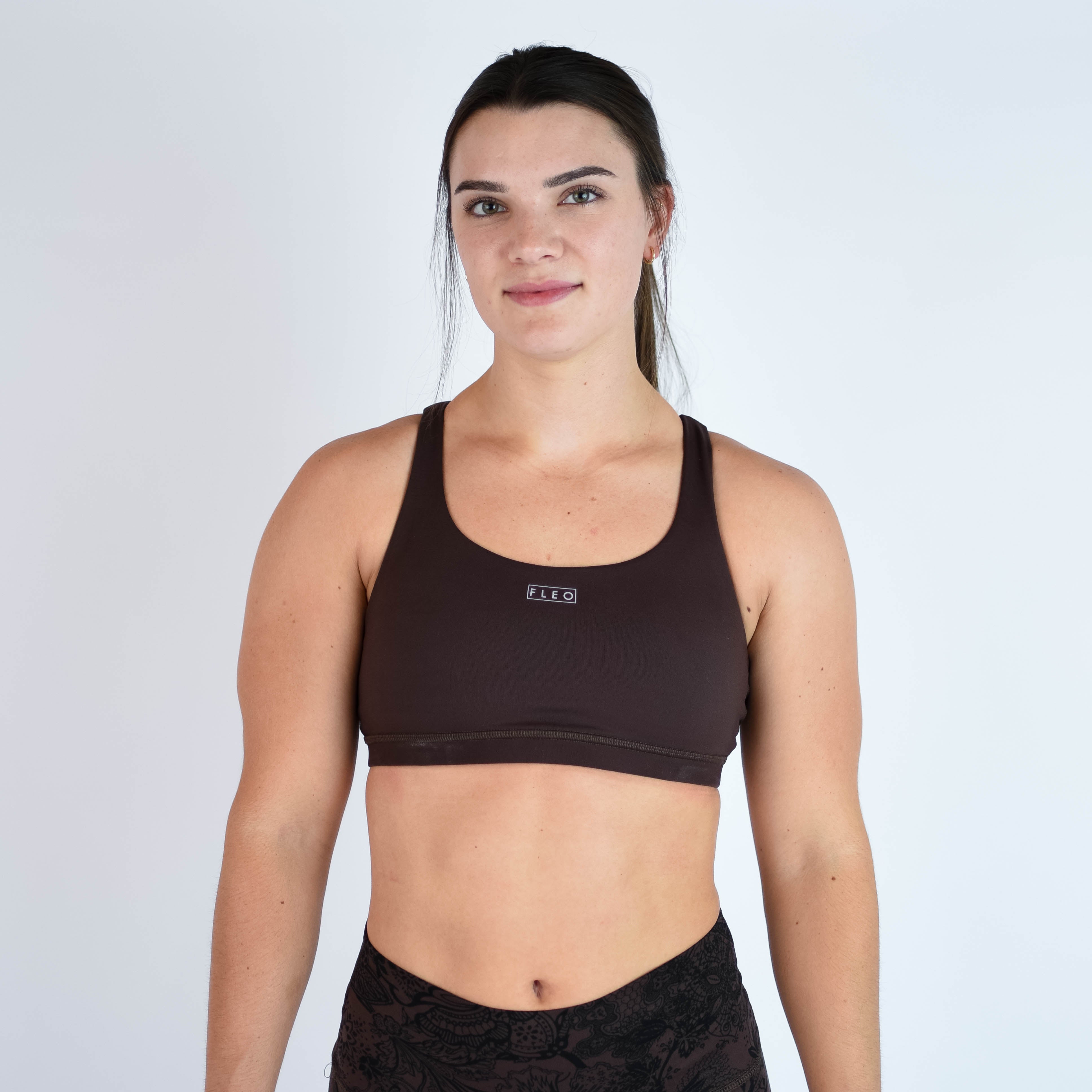 Chocolate Sports Bra - Isla 