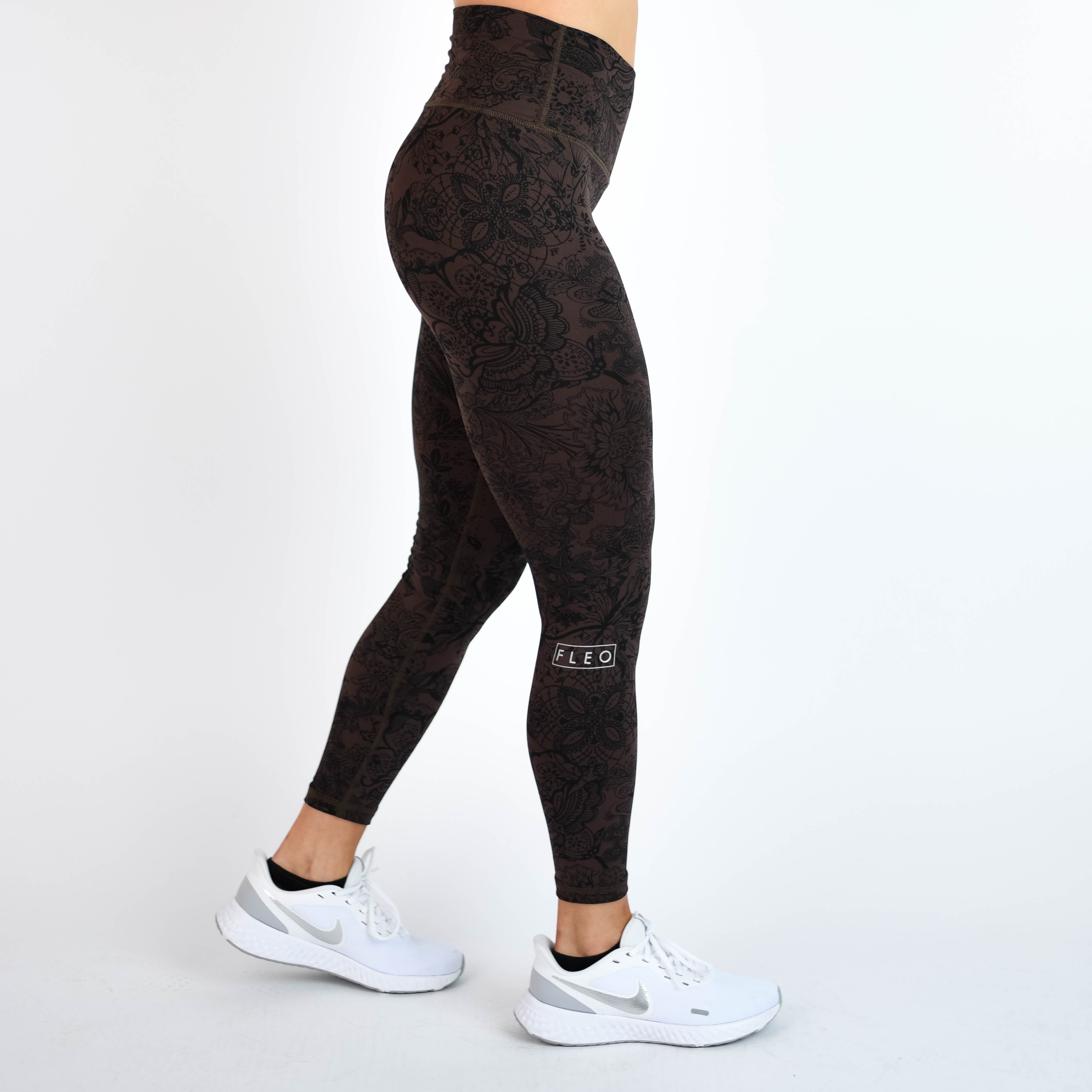 Chocolate Lace Leggings - El Toro in Bounce by FLEO