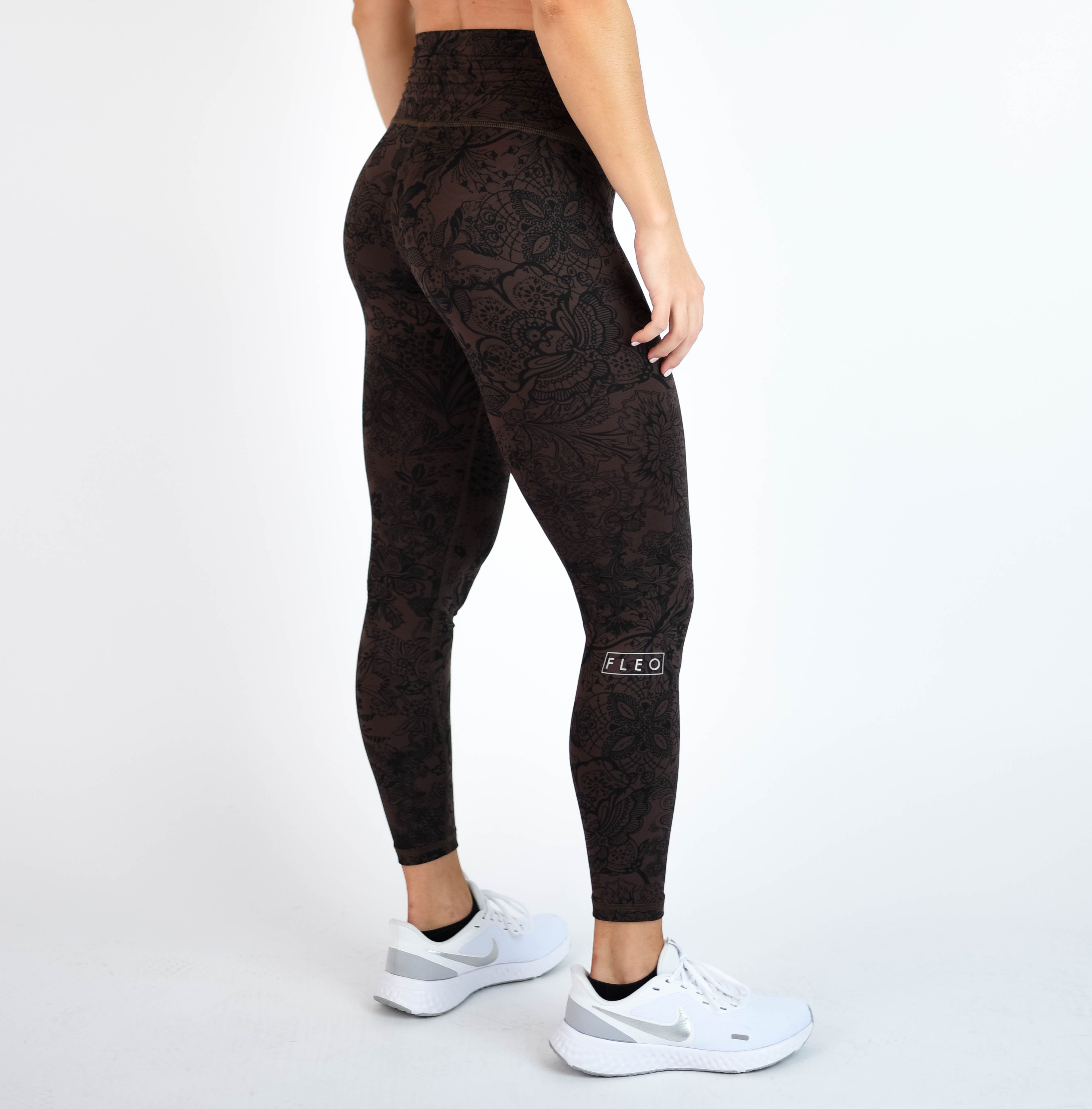 Chocolate Lace Leggings - El Toro in Bounce by FLEO