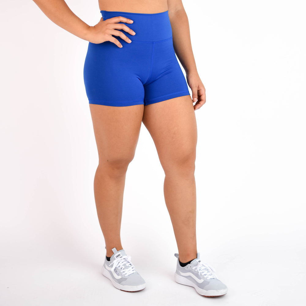 Cobalt High Rise Spandex Shorts