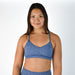 Heather Cobalt Athletic Sports Bra - Reinette by FLEO