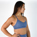 Heather Cobalt Athletic Sports Bra - Reinette by FLEO