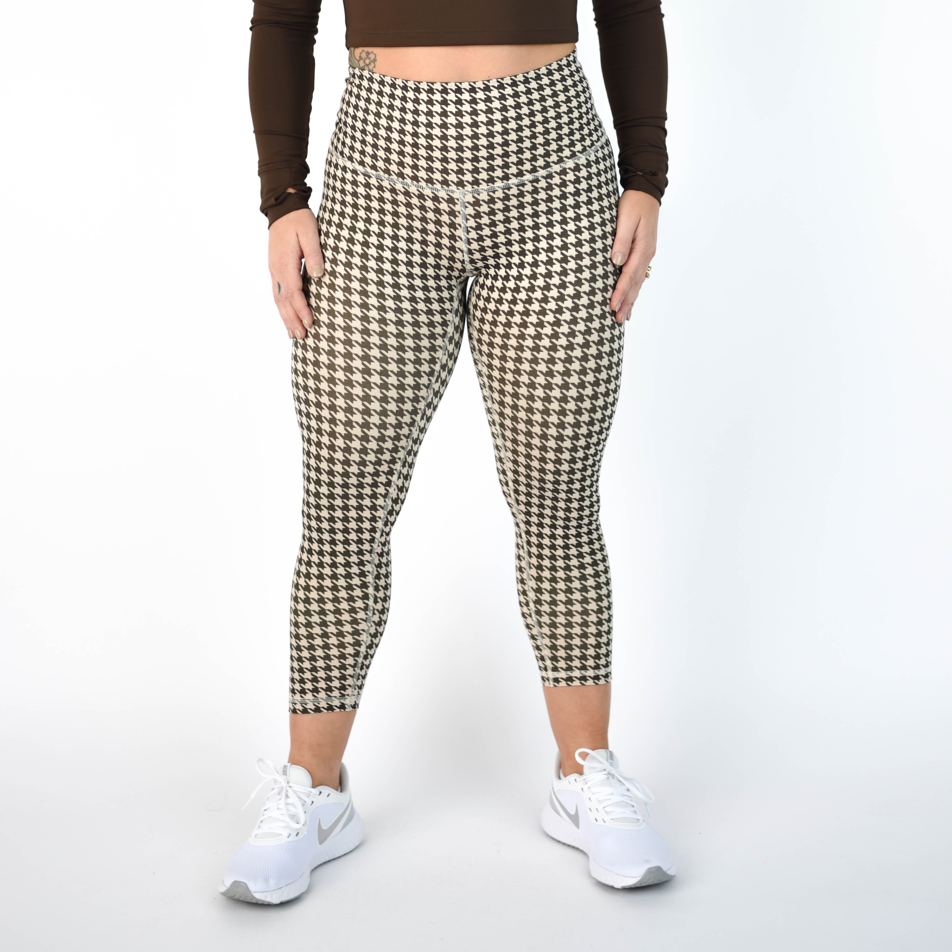 Houndstooth Crop Legging 21" - El Toro