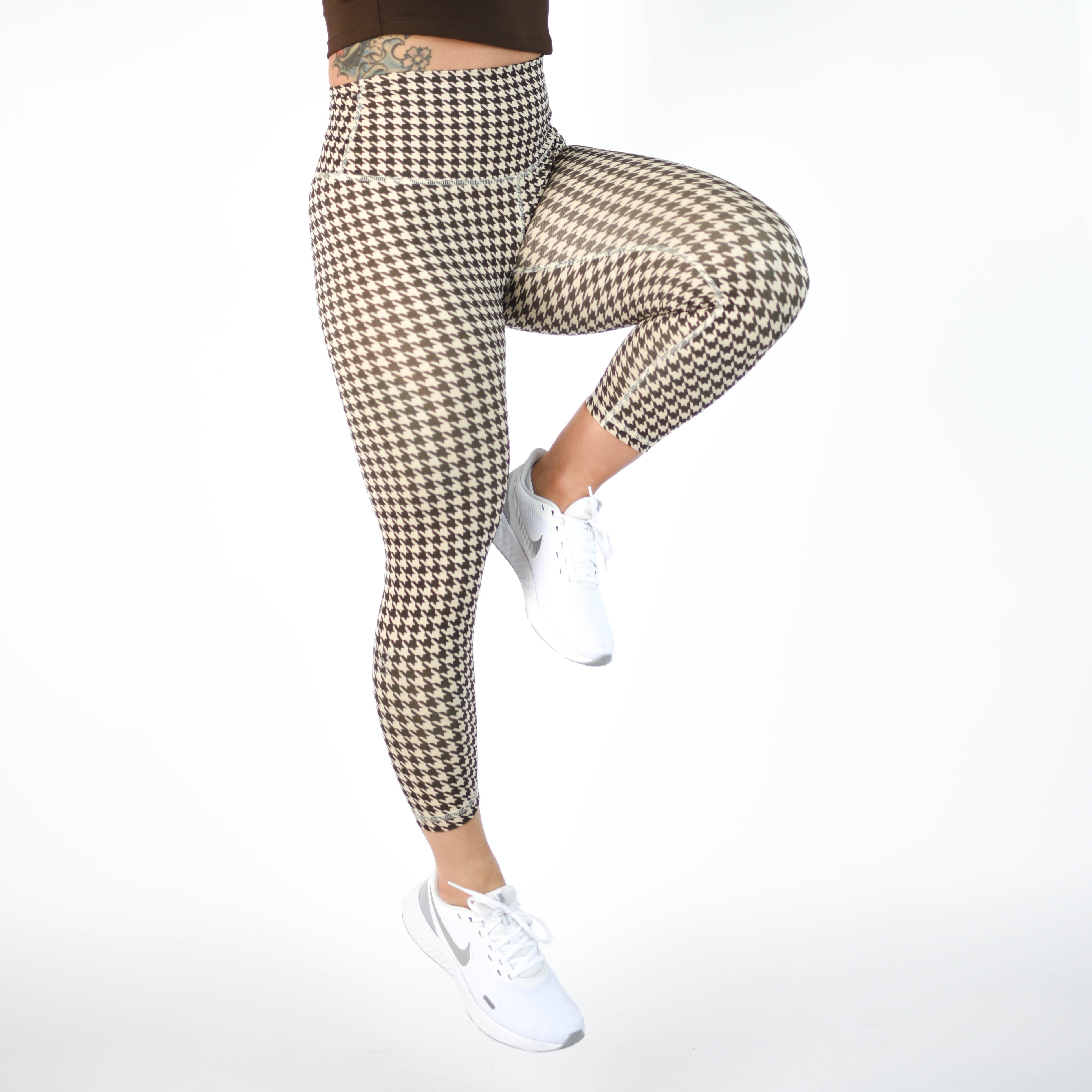 Houndstooth Crop Legging 21" - El Toro