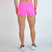 Neon Pink Mid Rise Contour Training Shorts For Women