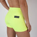 Neon Yellow High Rise Spandex Shorts