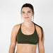 Racerback Sports Bra - Cami in Olive