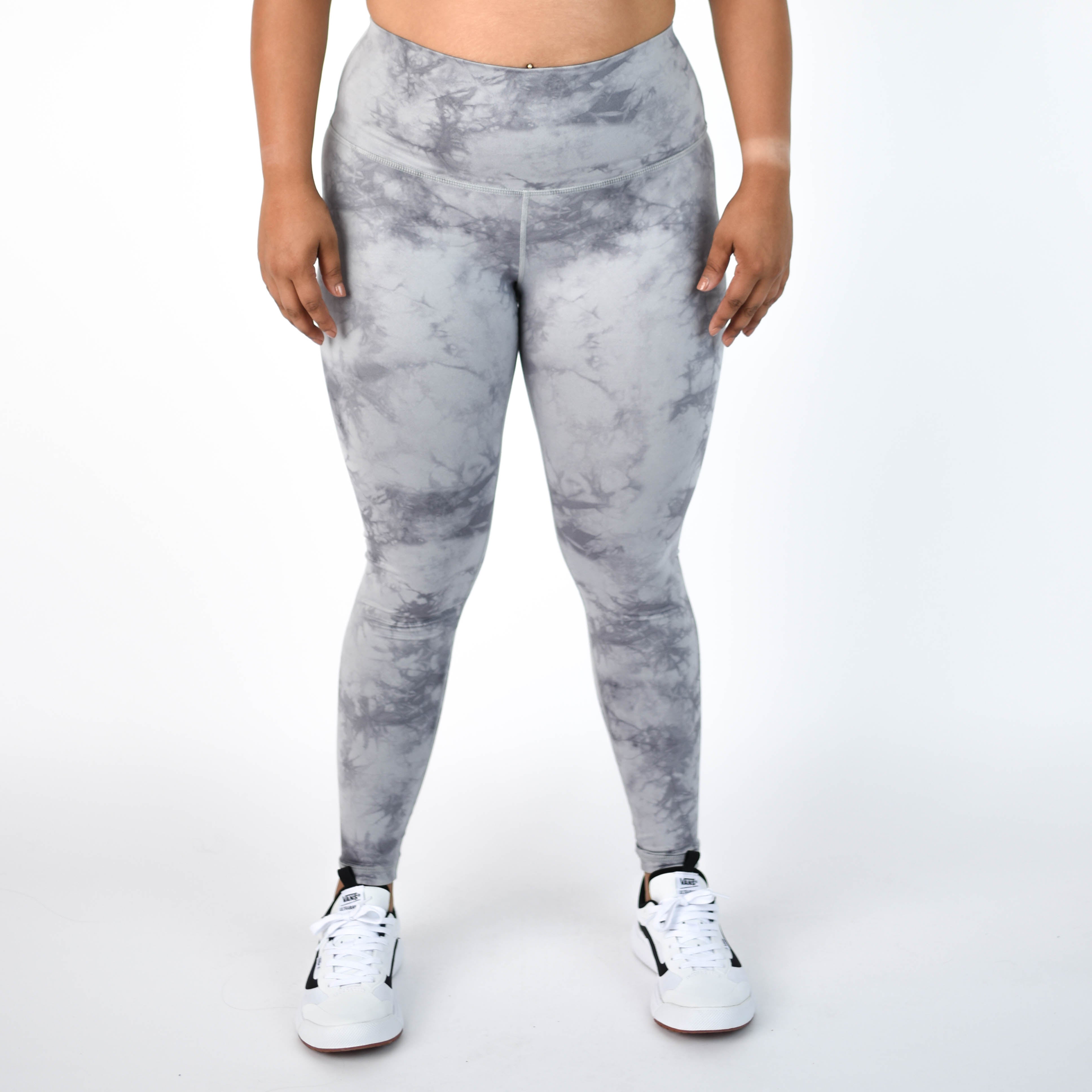 Silver Tie Dye Full Length Leggings - El Toro in Bounce by FLEO