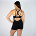 Women's Singlet in Black for Powerlifting and Olympic Lifting