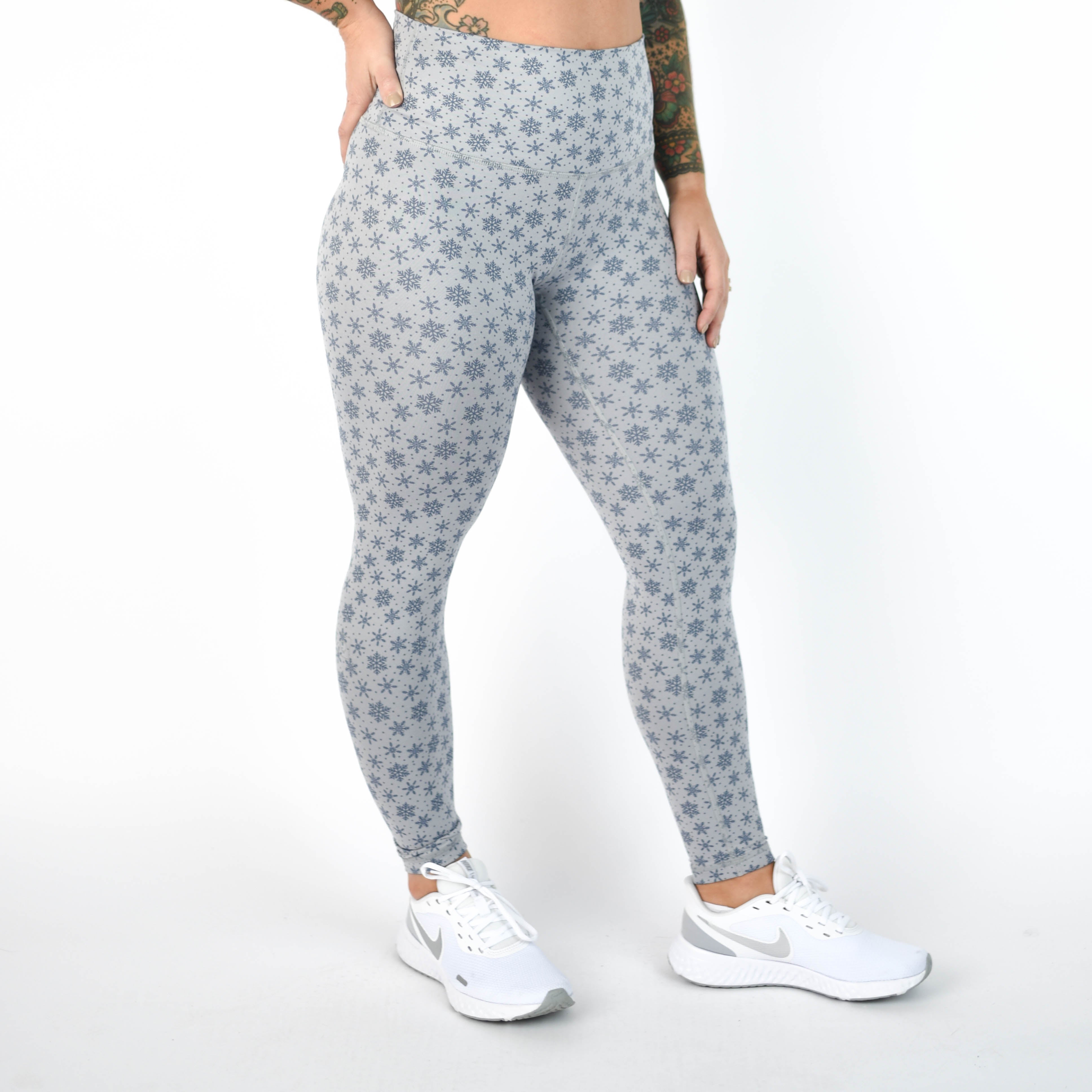 Let it Snow Leggings - El Toro in Bounce fabric by FLEO