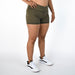 Toffee V Waistband Spandex Gym Shorts