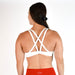 White Scoop Neck Sports Bra - Isla